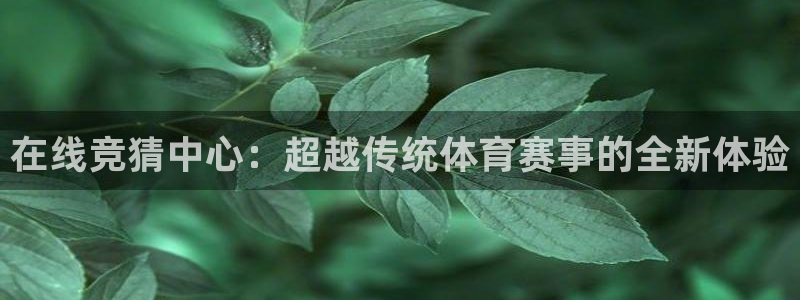在线竞猜中心：超越传统体育赛事的全新体验